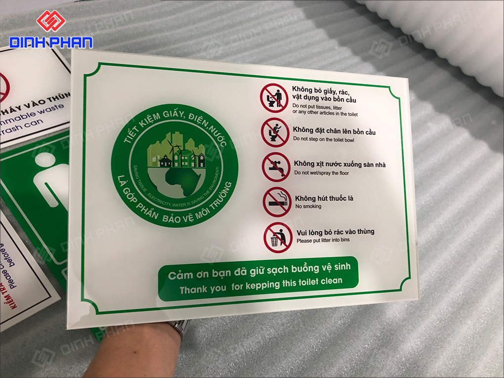 In uv lên mica tại Đắk Lắk in uv lên mica biển nội quy tại bmt