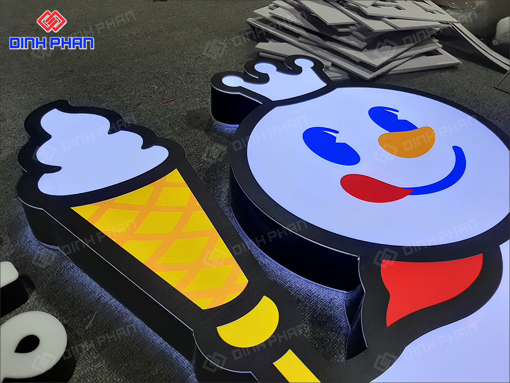 Dịch vụ in nhanh tại Buôn Ma Thuột in uv logo mixue nhanh tại bmt