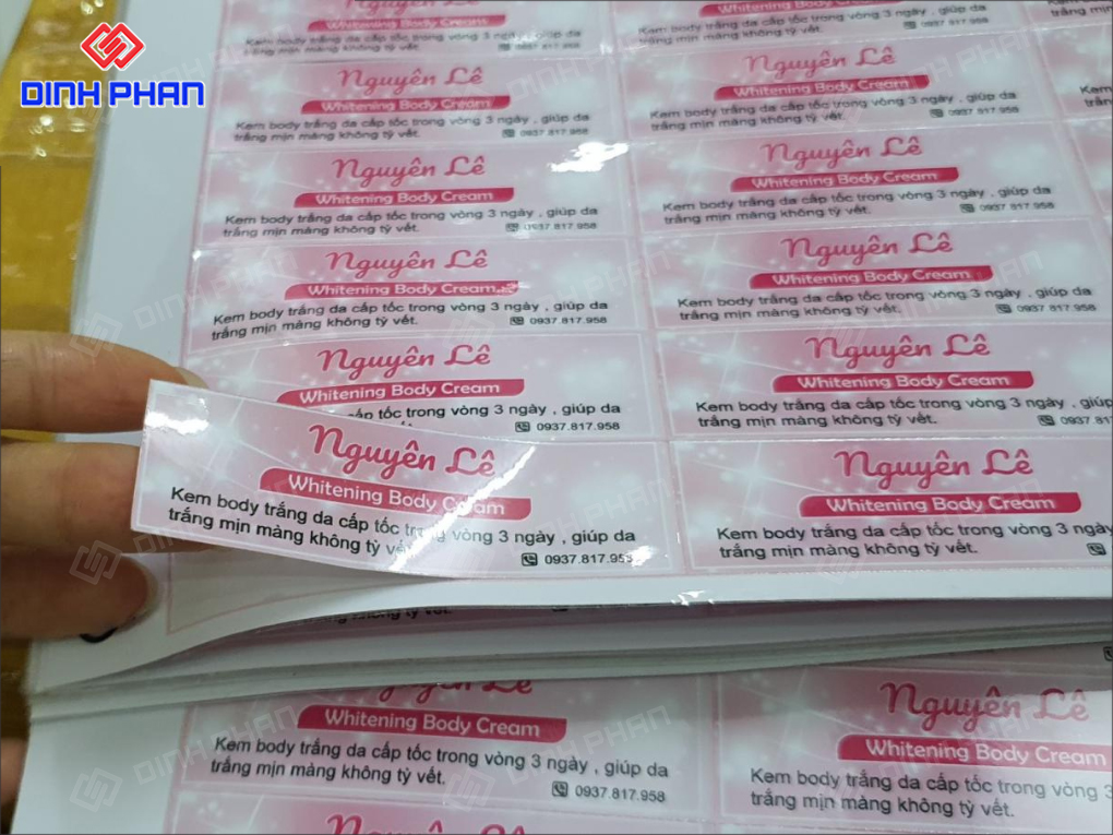 In Tem Nhãn Mỹ Phẩm Theo Yêu Cầu, Giá Rẻ In Tem Nhãn Mỹ Phẩm Theo Yêu Cầu, Giá Rẻ