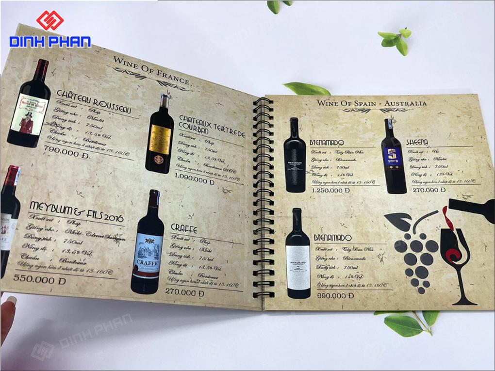 In UV Menu Giá Rẻ, Sắc Nét, In Nhanh