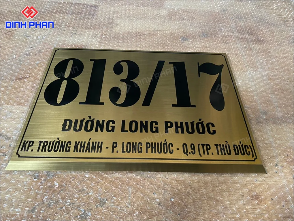Địa chỉ làm biển số nhà BMT giá rẻ, chất lượng và uy tín Biển số nhà BMT