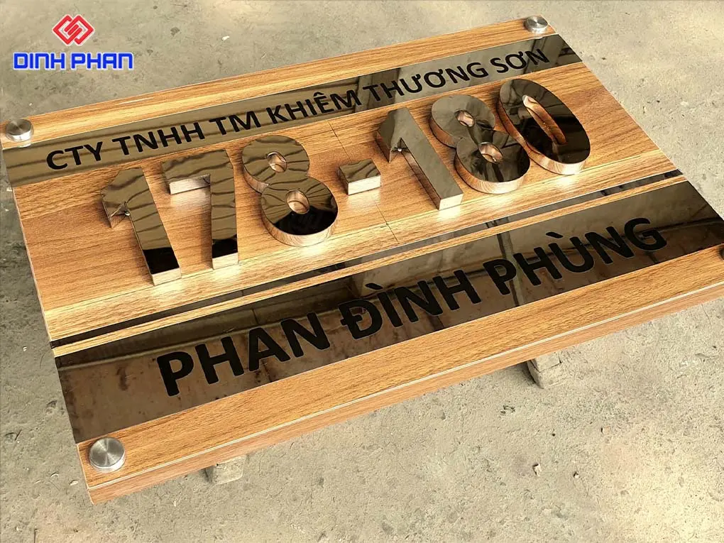 Địa chỉ làm biển số nhà BMT giá rẻ, chất lượng và uy tín Biển số nhà BMT