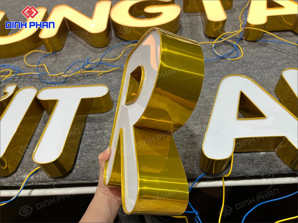 Gia công uốn chữ nhôm BMT