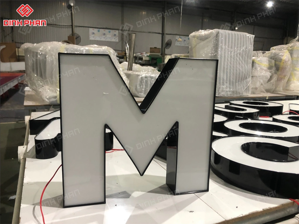 Gia công uốn chữ nhôm BMT