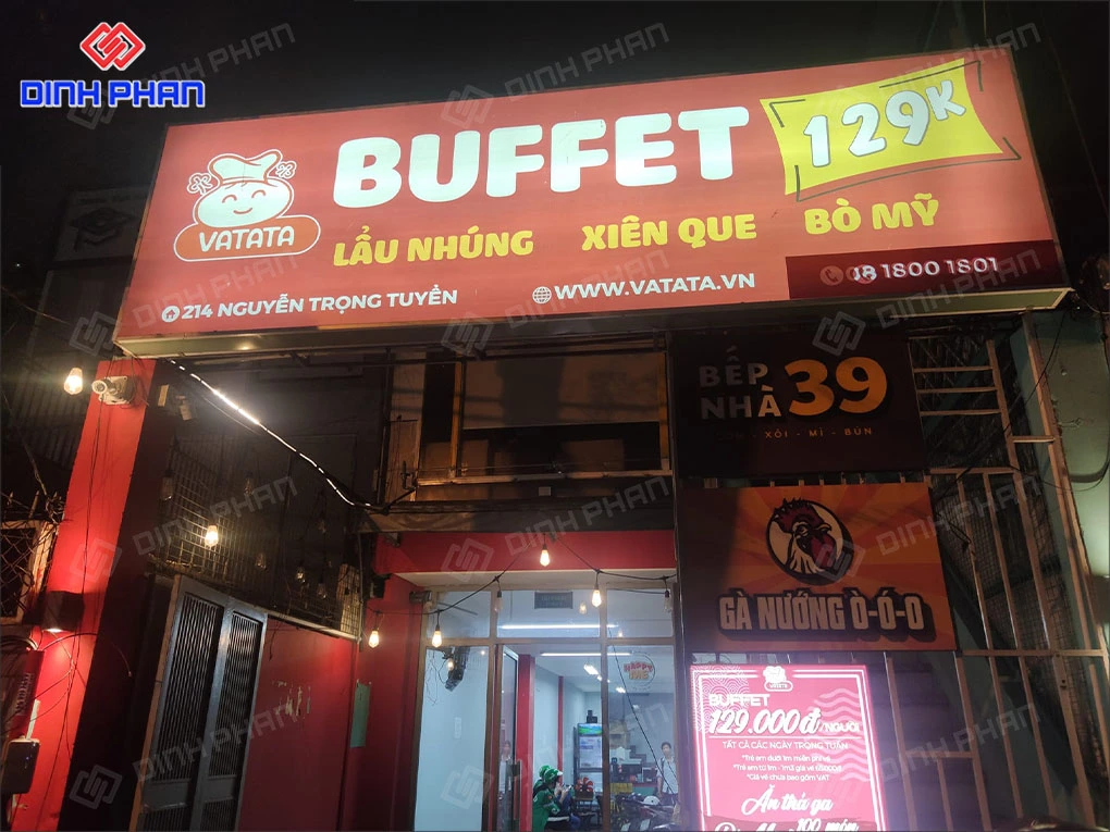 Làm bảng hiệu đèn led BMT