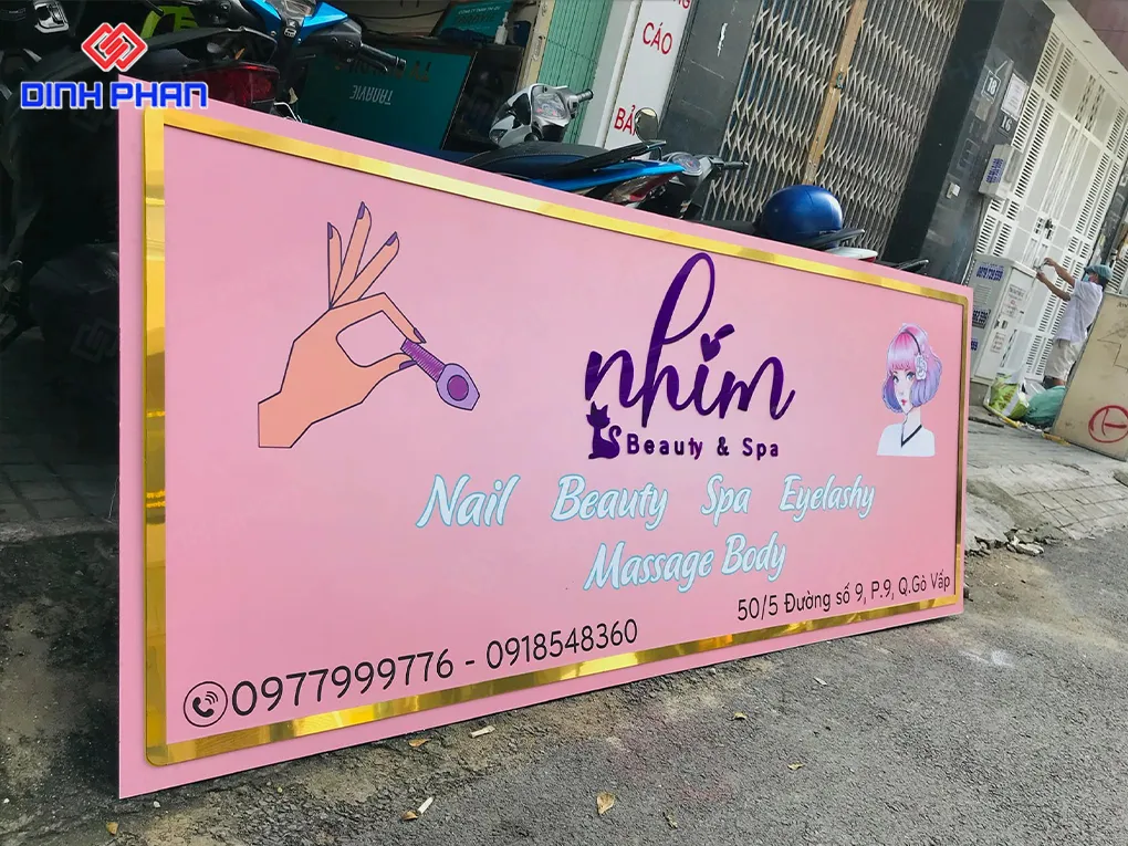 Làm bảng hiệu đèn led BMT