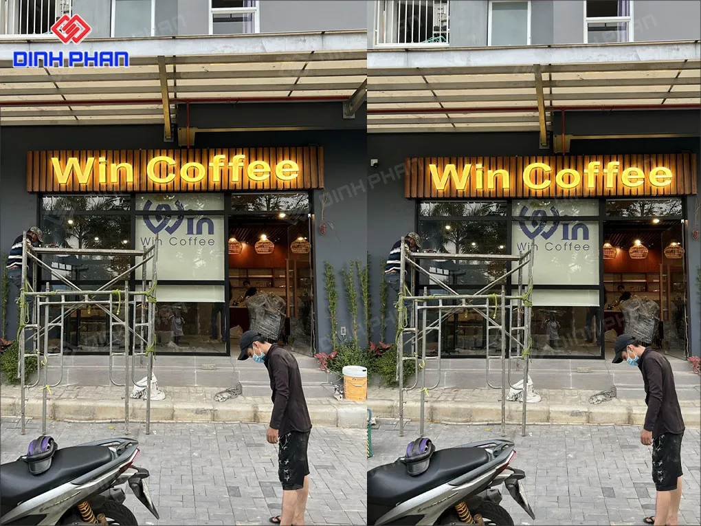 Làm bảng hiệu đèn led BMT