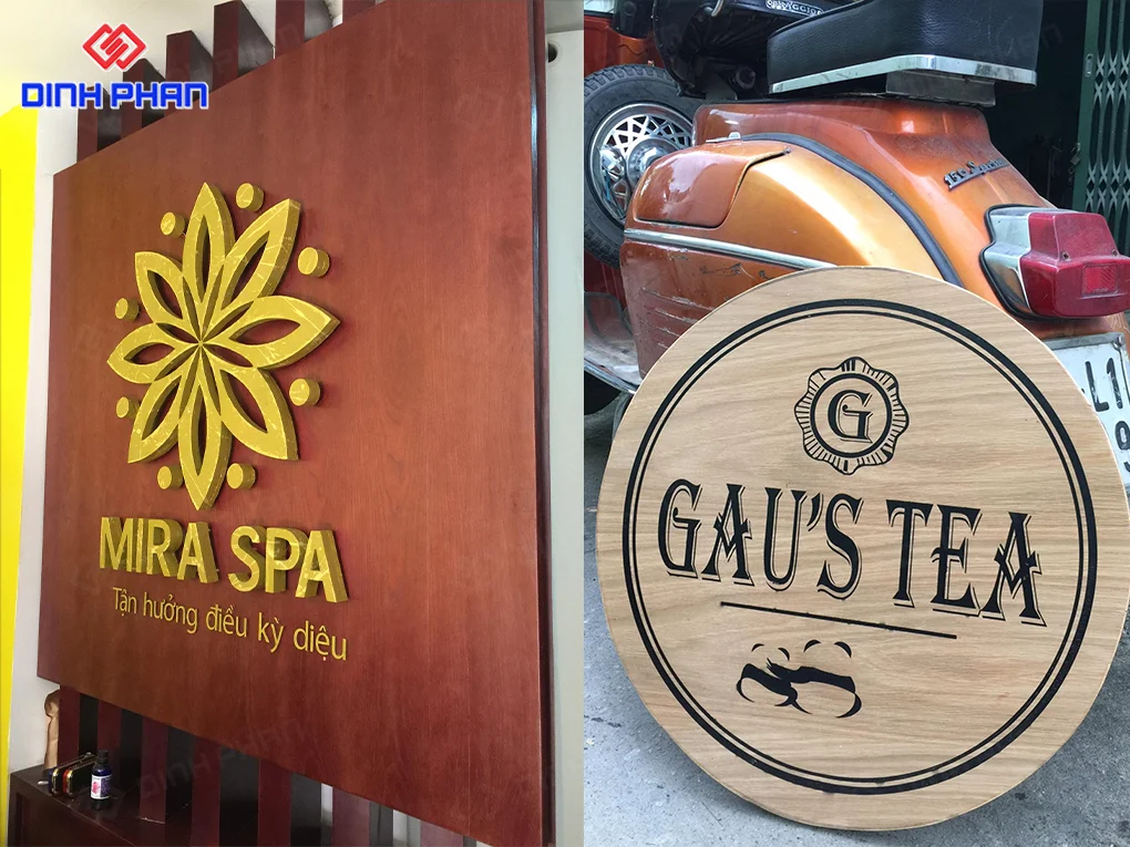 Làm bảng hiệu gỗ BMT