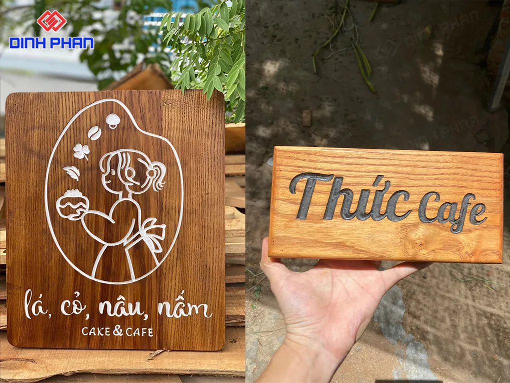 Làm bảng hiệu gỗ BMT