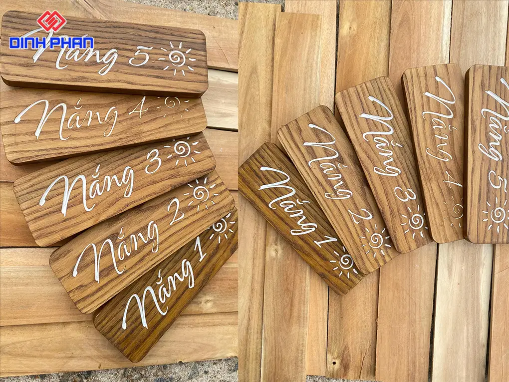 Làm bảng hiệu gỗ BMT