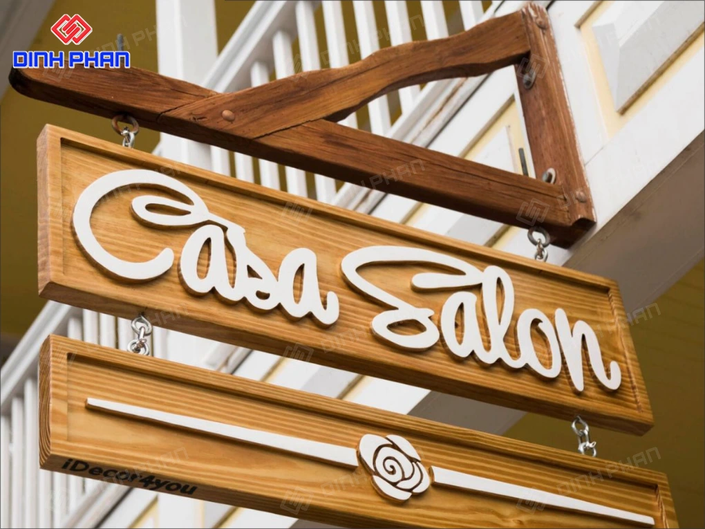 Làm bảng hiệu gỗ BMT