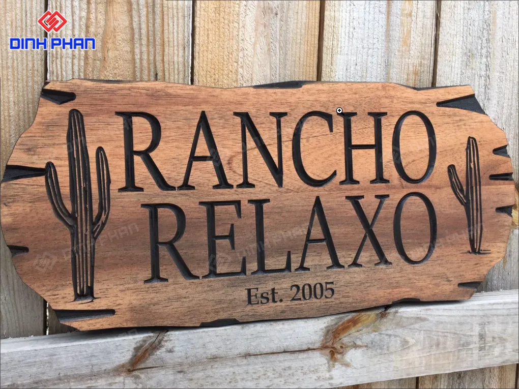 Làm bảng hiệu gỗ BMT