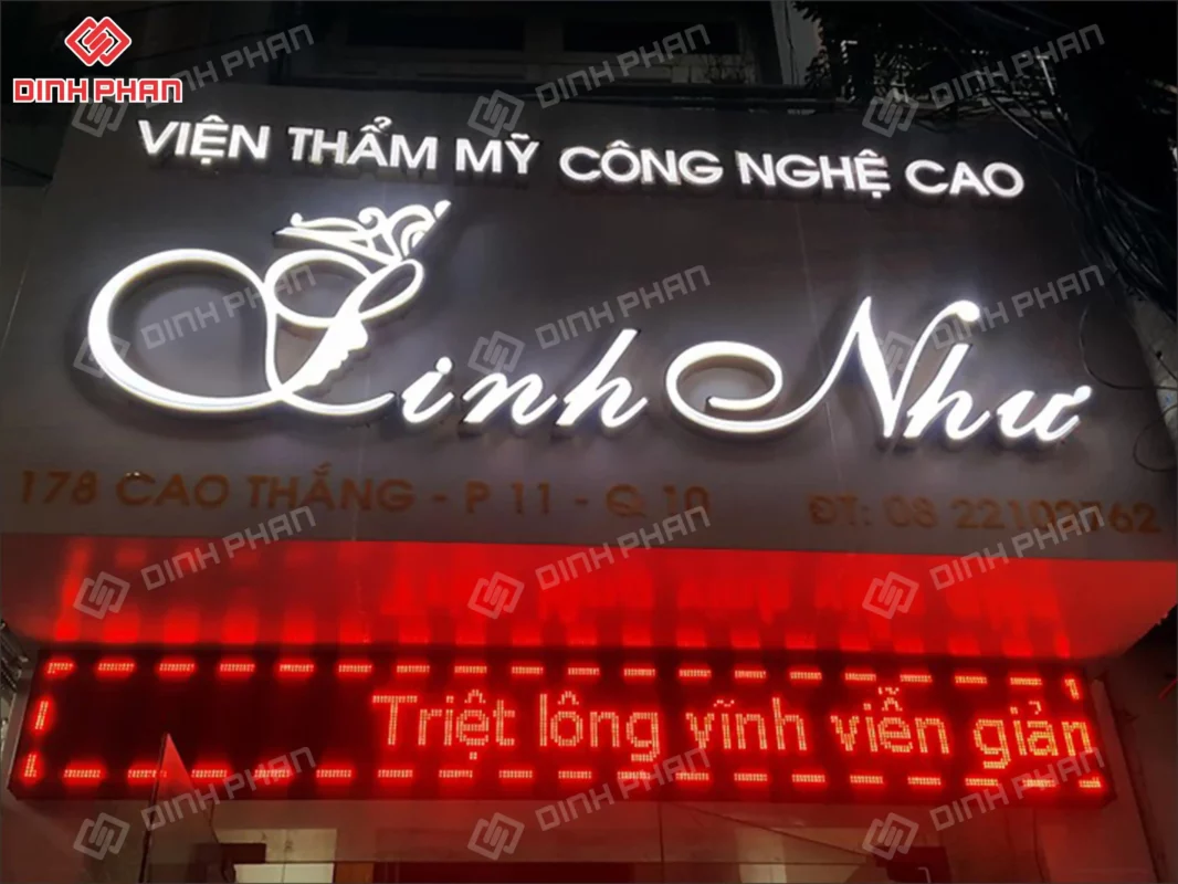 Làm bảng hiệu mica BMT