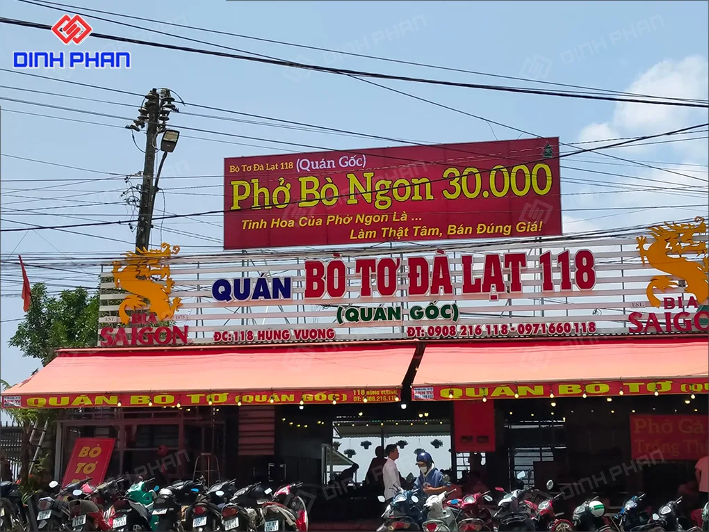 Làm bảng hiệu nhà hàng BMT