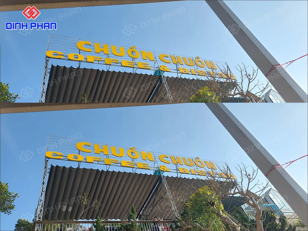 Bảng hiệu cafe BMT