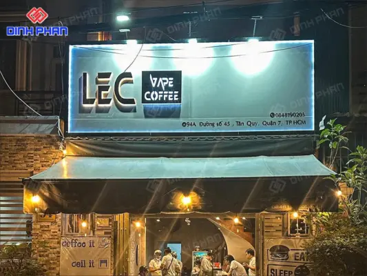Làm bảng hiệu cafe BMT theo yêu cầu, giá rẻ
