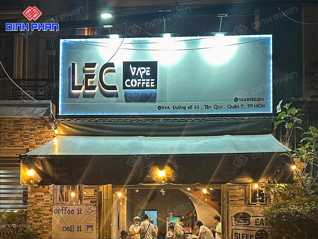Làm bảng hiệu cafe BMT theo yêu cầu, giá rẻ