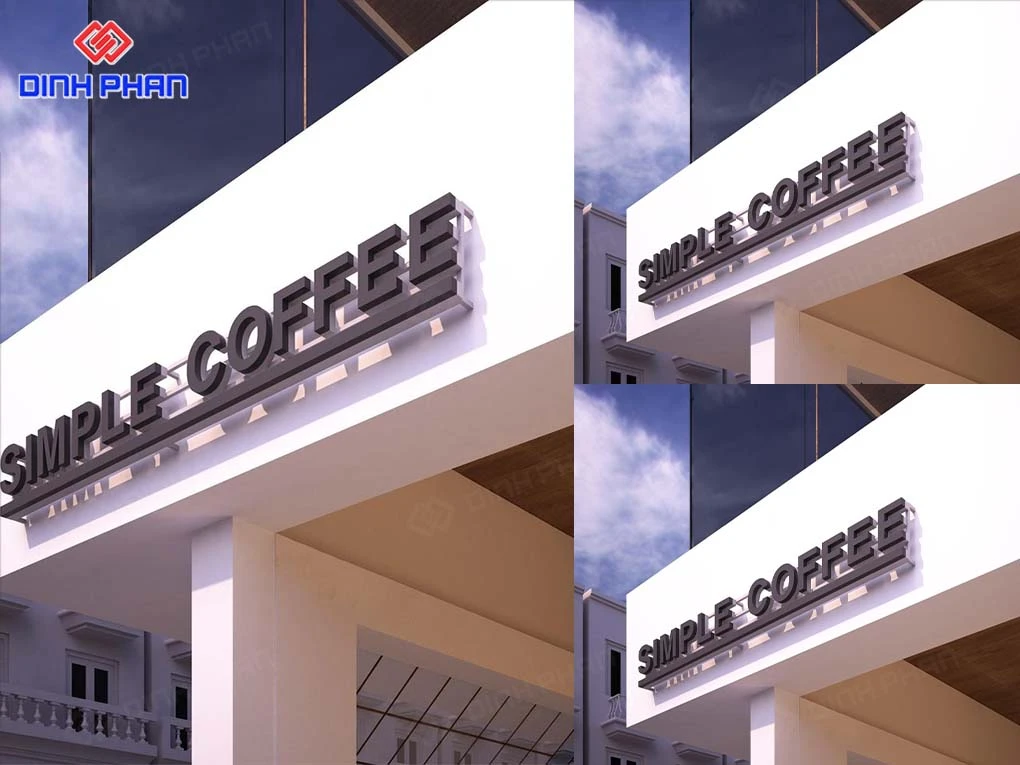 Bảng hiệu cafe BMT