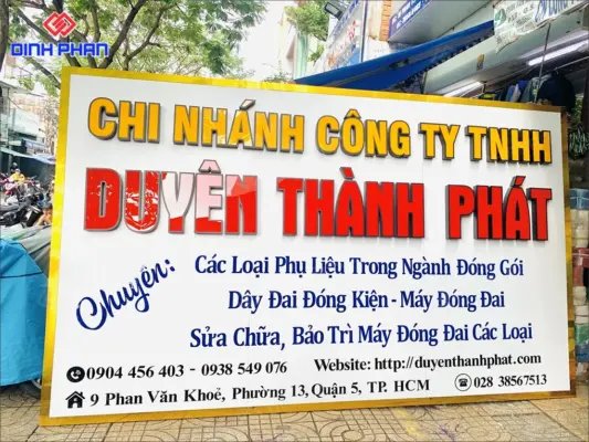 Làm bảng hiệu công ty BMT bền đẹp, giá rẻ
