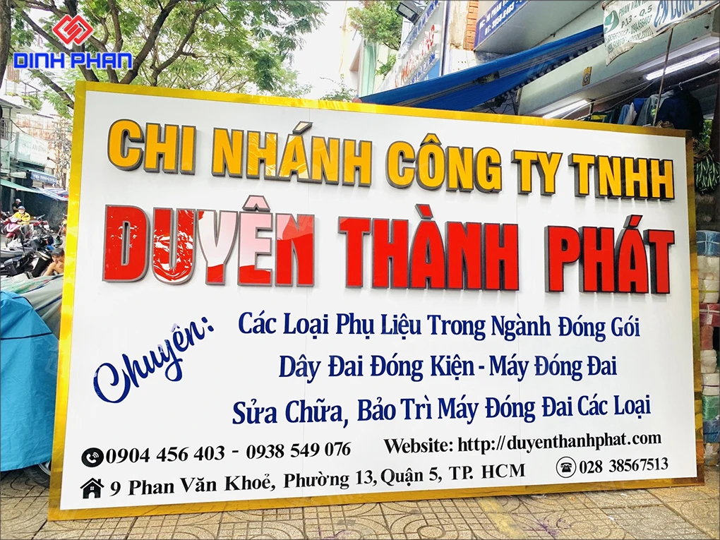 Làm bảng hiệu công ty BMT bền đẹp, giá rẻ