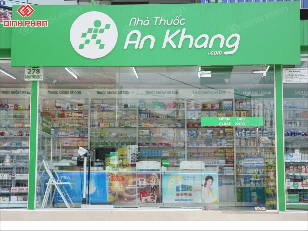 Bảng hiệu nhà thuốc BMT