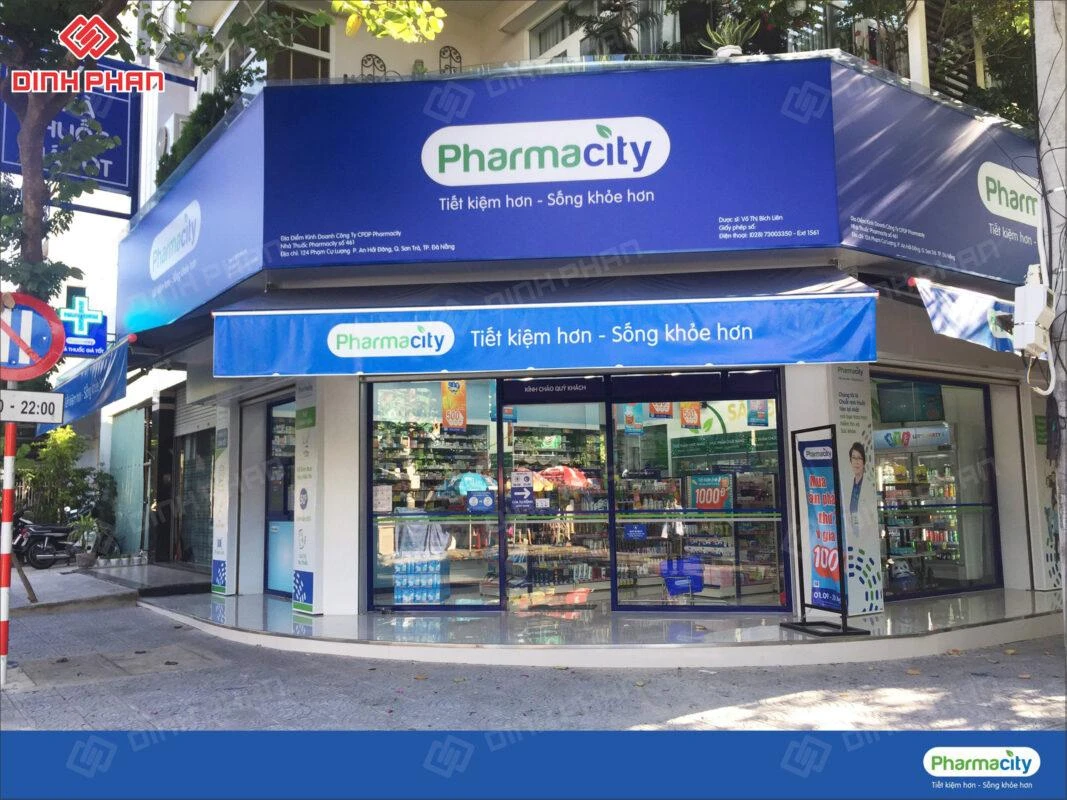 Bảng hiệu nhà thuốc BMT
