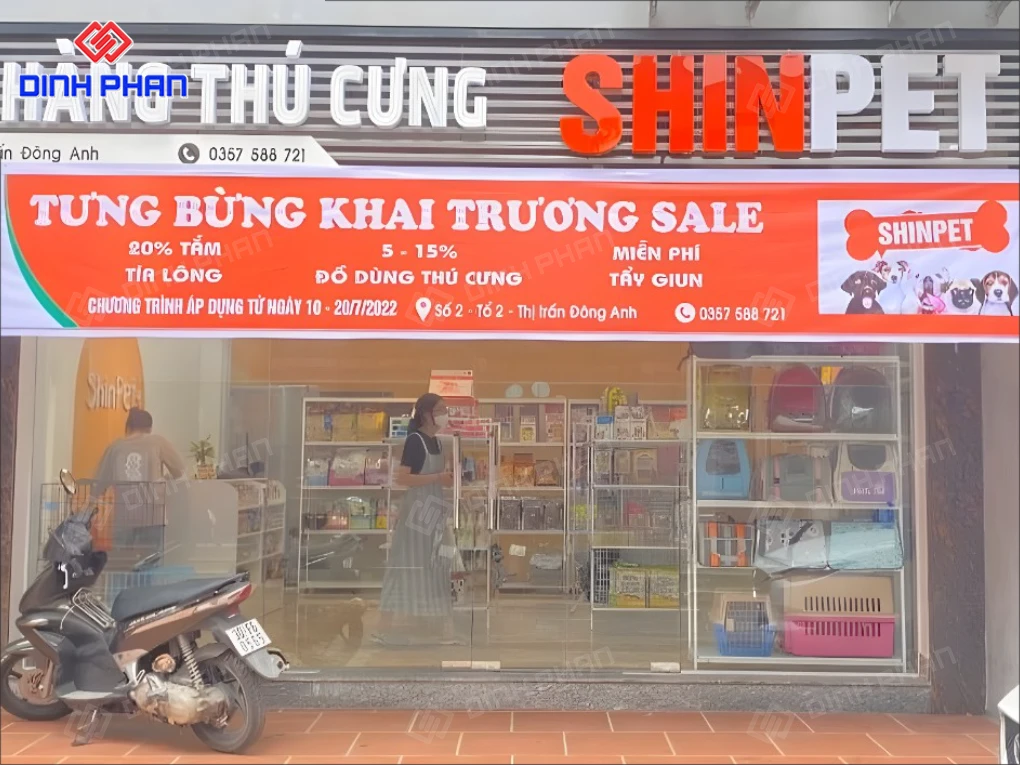 Bảng hiệu pet shop BMT