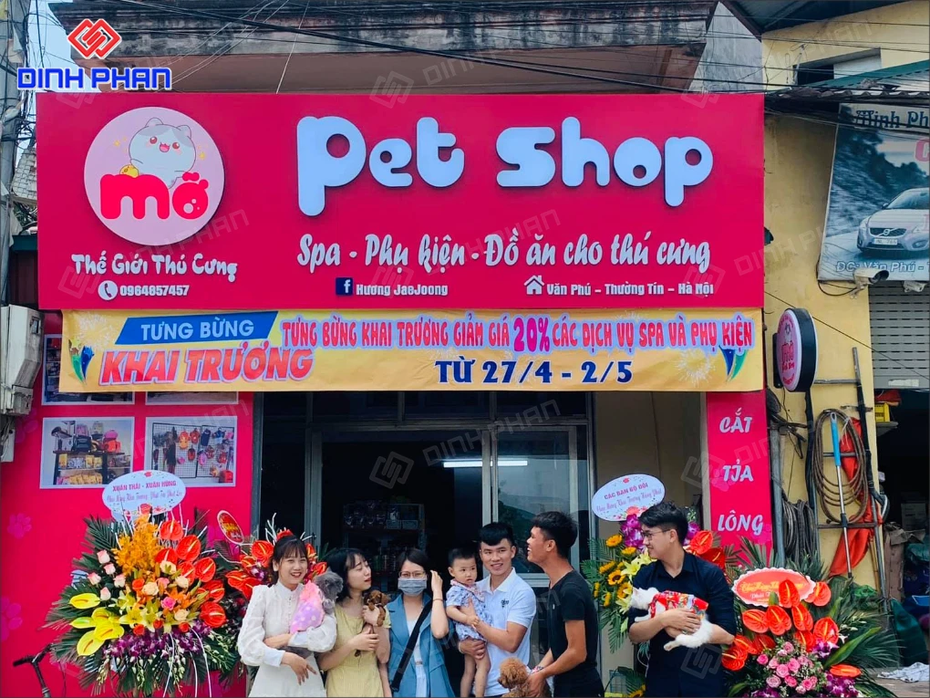 Bảng hiệu pet shop BMT