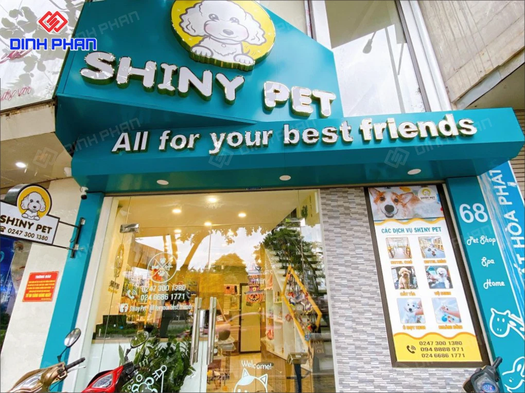 Bảng hiệu pet shop BMT