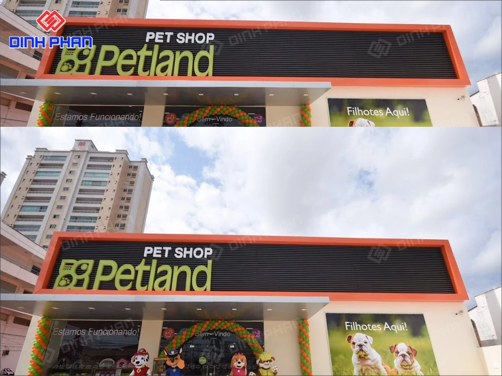 Bảng hiệu pet shop BMT