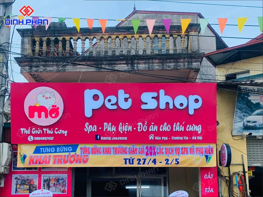 Bảng hiệu pet shop BMT