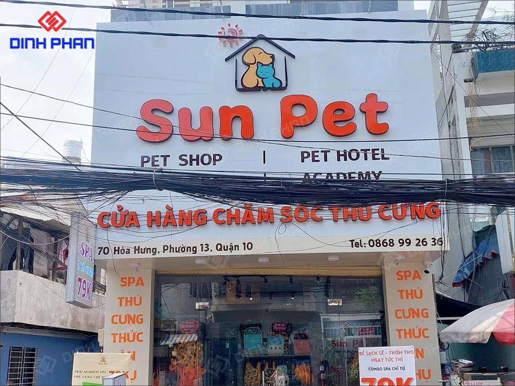 Bảng hiệu pet shop BMT