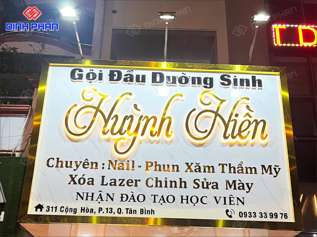 Bảng hiệu spa BMT