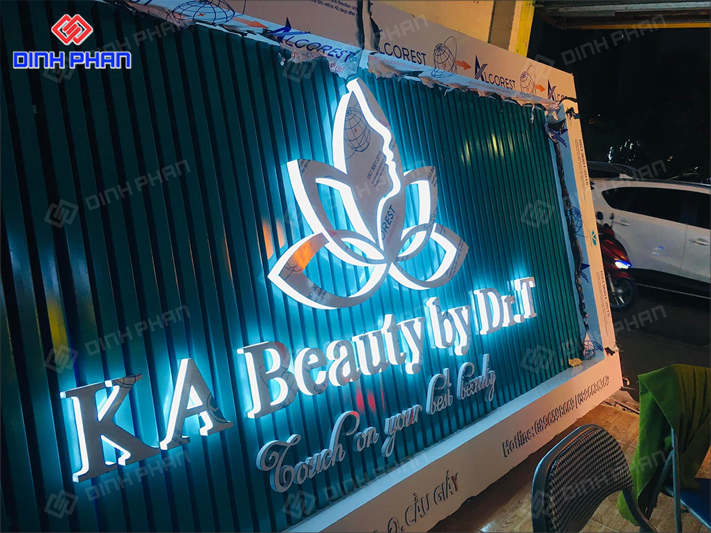 Làm bảng hiệu alu spa tại BMT