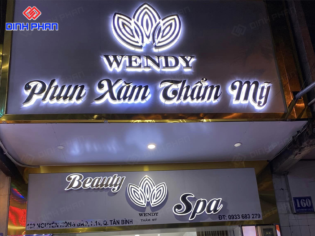 Thi công bảng hiệu spa Buôn Ma Thuột