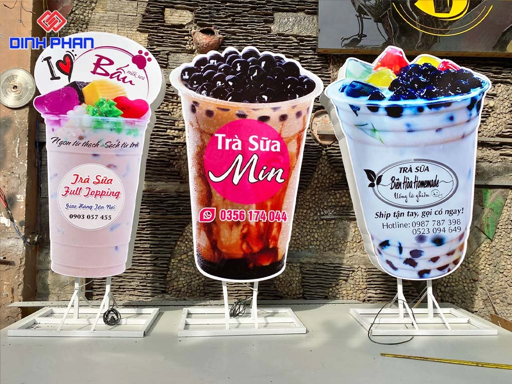 Bảng hiệu trà sữa BMT