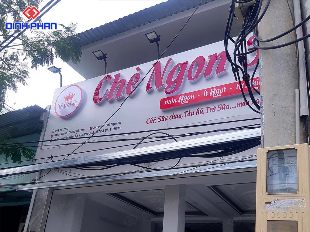 Bảng hiệu trà sữa BMT