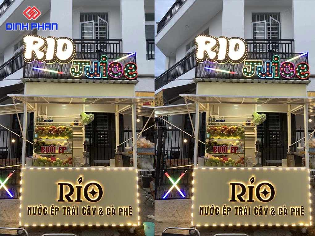 Bảng hiệu trà sữa BMT