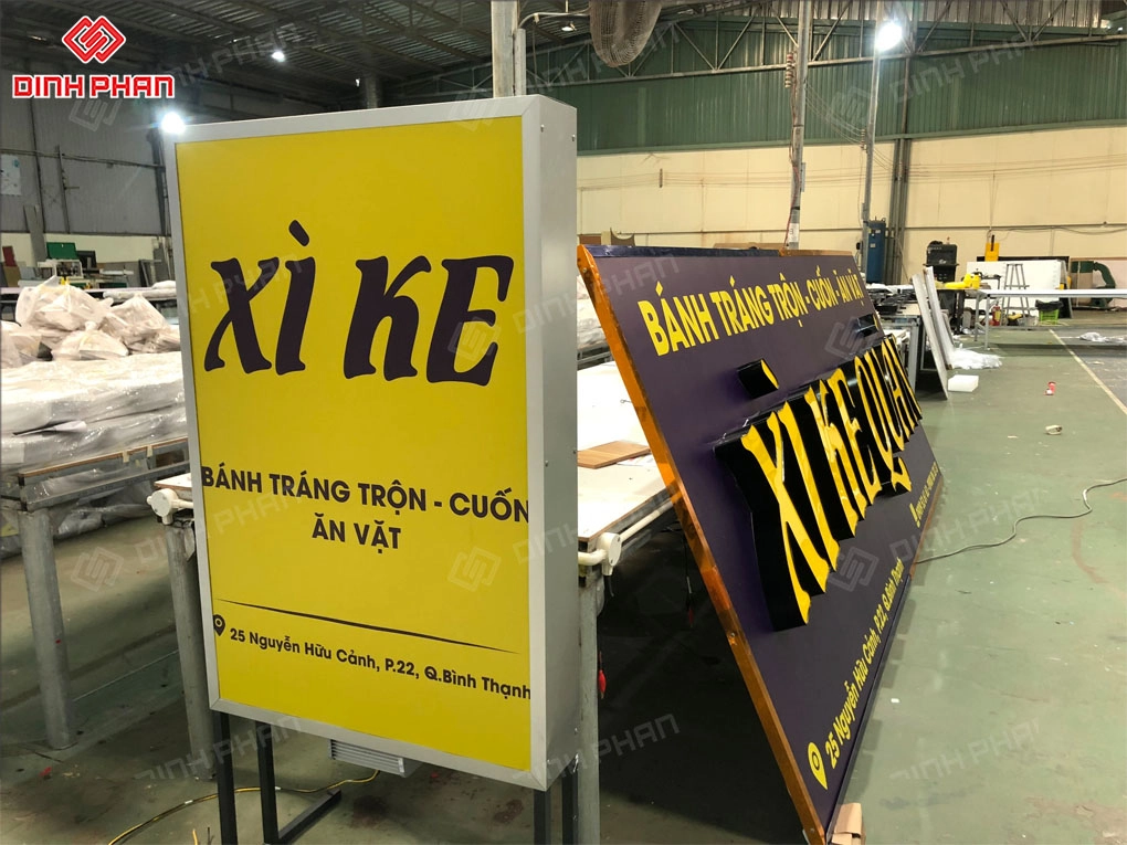 Bảng hiệu trà sữa BMT