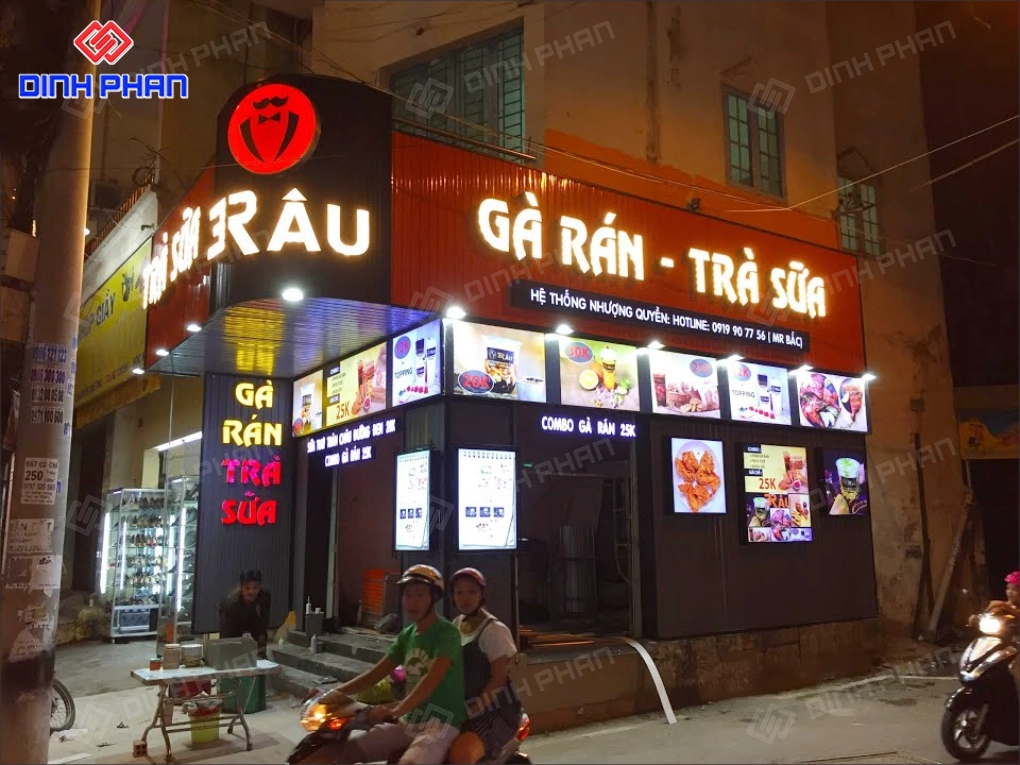 Làm bảng hiệu trà sữa giá rẻ tại BMT