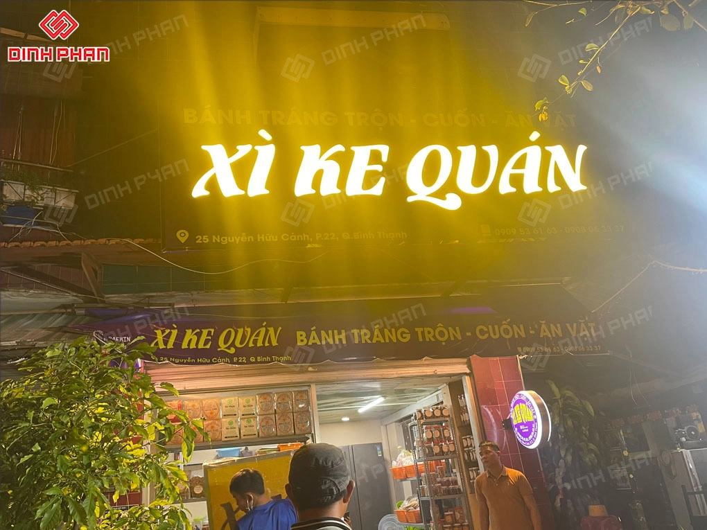 Bảng hiệu trà sữa BMT