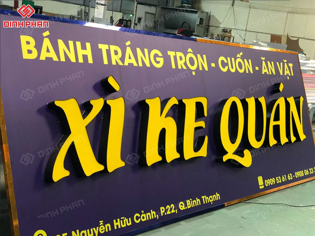 Bảng hiệu trà sữa BMT