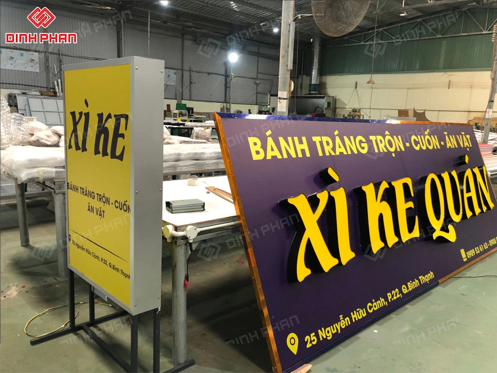 Bảng hiệu trà sữa BMT