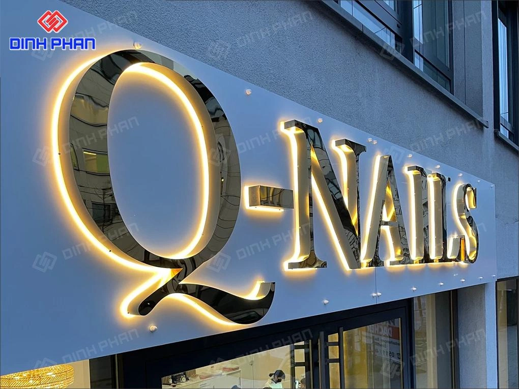 Gia công chữ inox vàng gương BMT theo yêu cầu, giá rẻ