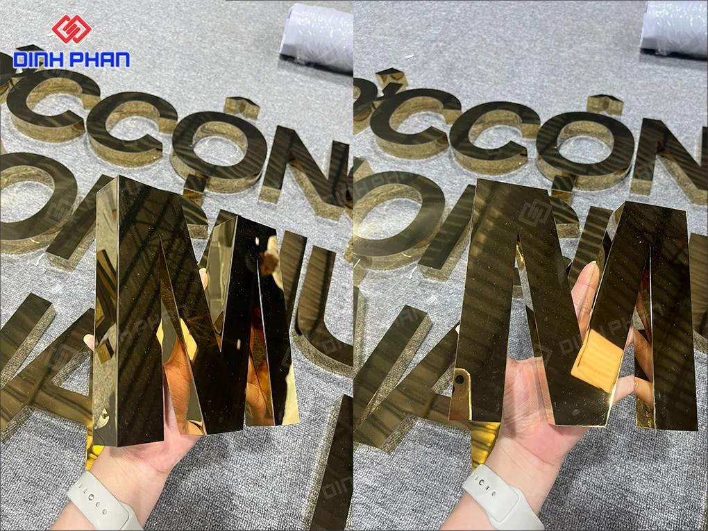 Địa chỉ làm chữ inox vàng gương uy tín ở BMT