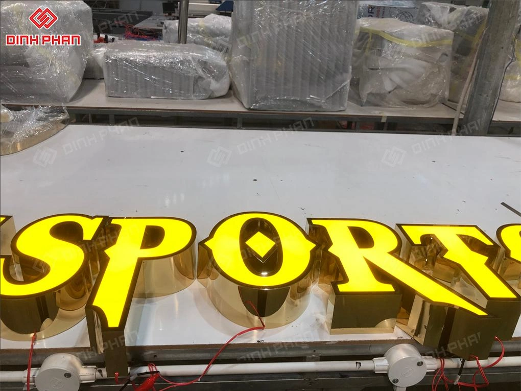 Gia công chữ inox vàng gương BMT theo yêu cầu, giá rẻ