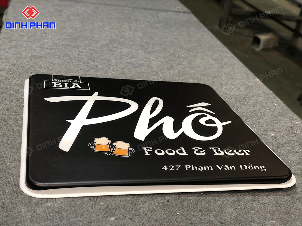 Mặt mica hộp đèn