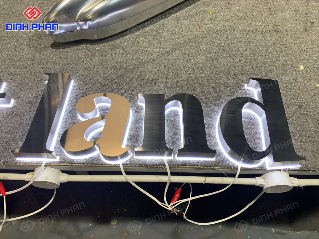 Địa chỉ gia công chữ inox sáng chân đèn led ở BMT Gia công chữ inox sáng chân đèn led ở BMT