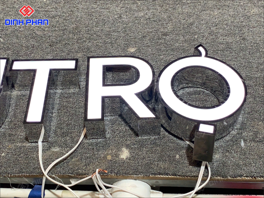 Địa chỉ gia công chữ inox sáng chân đèn led ở BMT Gia công chữ inox sáng chân đèn led ở BMT