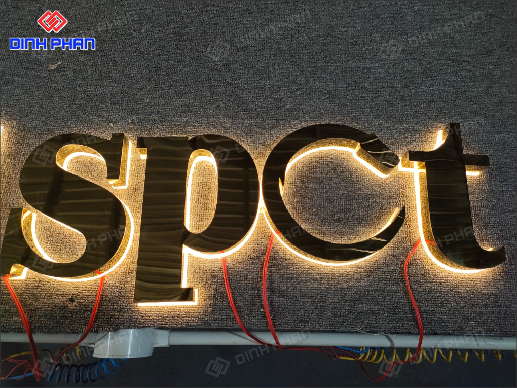 Địa chỉ gia công chữ inox sáng chân đèn led ở BMT Gia công chữ inox sáng chân đèn led ở BMT